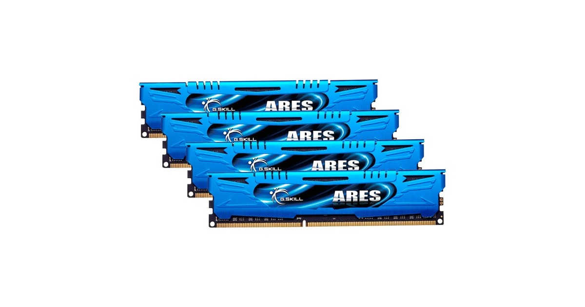 G.Skill32 GB DDR3-2400 Quad-Kit werkgeheugen  (F3-2400C11Q-32GAB, Ares, XMP)
