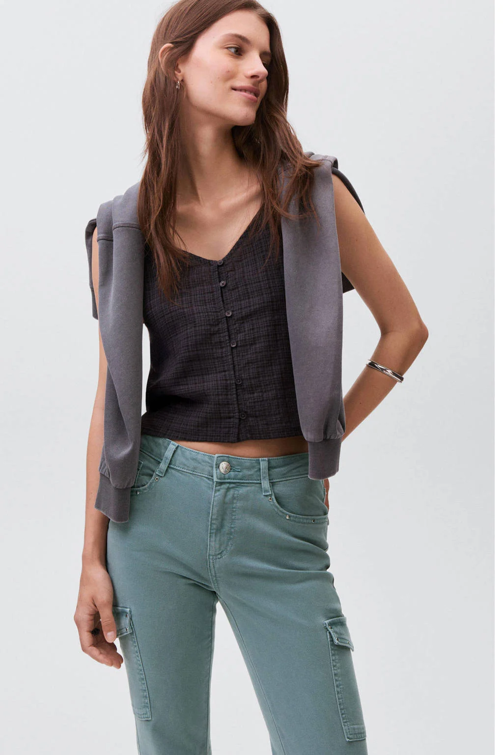MANGO TEEN flared jeans blauw