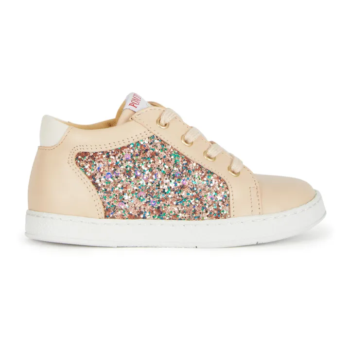 Pom d'Api Baskets Mousse Zip Top x Smallable | Beige