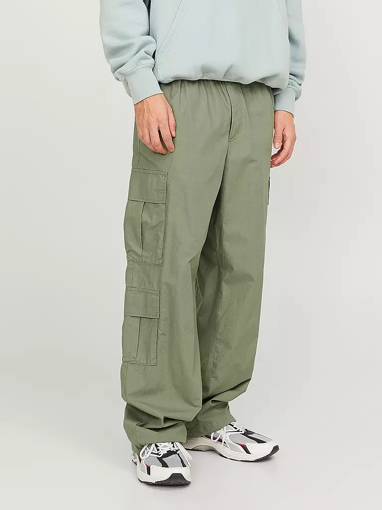 JACK & JONES Cargohose JPSTBILL dunkelgrün