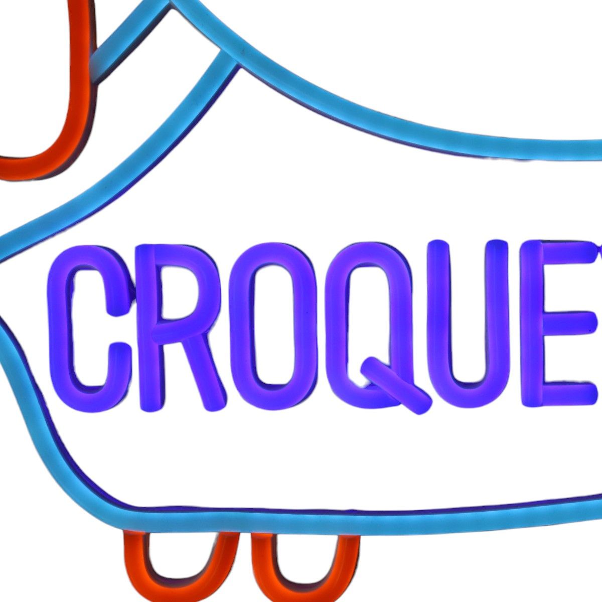 Lampe néon LED teckel croquette Atelier jasmin