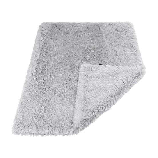Plaid moelleux pour chien gris 100 x 70 cm