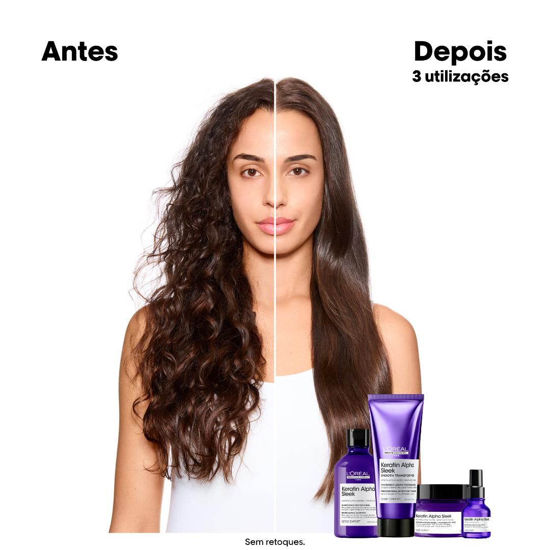 SERIE EXPERT Tratamento Progressivo Smooth Transformer Keratin Alpha Sleek - 200ml