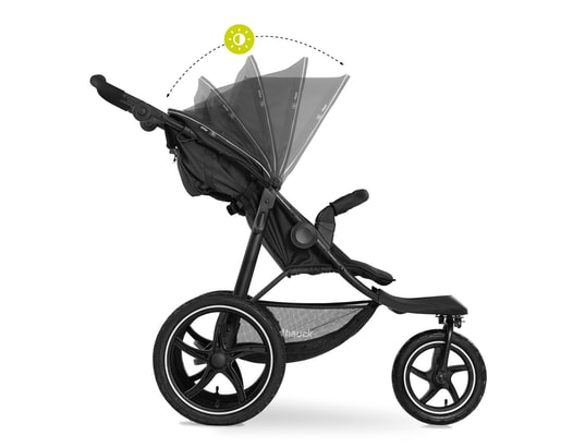 HAUCK - Poussette buggy 3 roues runner 2 - noire