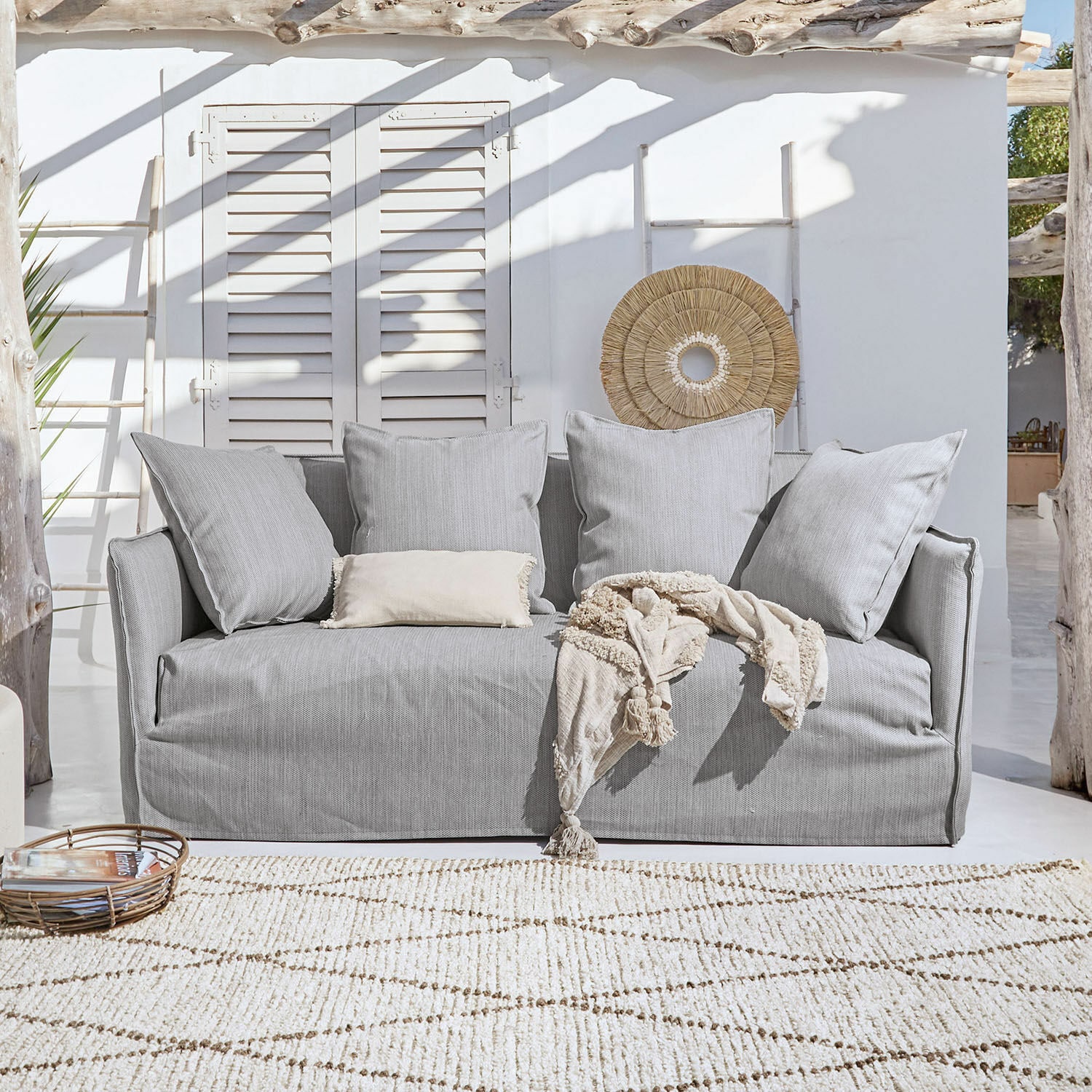 Outdoor-Sofa Ermesinde grau