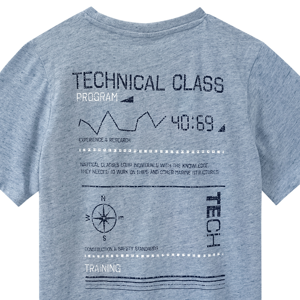 Yigga Jungen T-Shirt mit Rückenprint hellblau