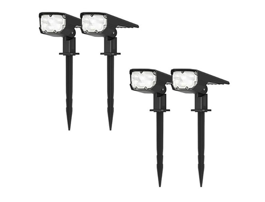 KYF - Eclairage solaire (lot de 4) projecteur paysagiste solaire extérieur haute lum...