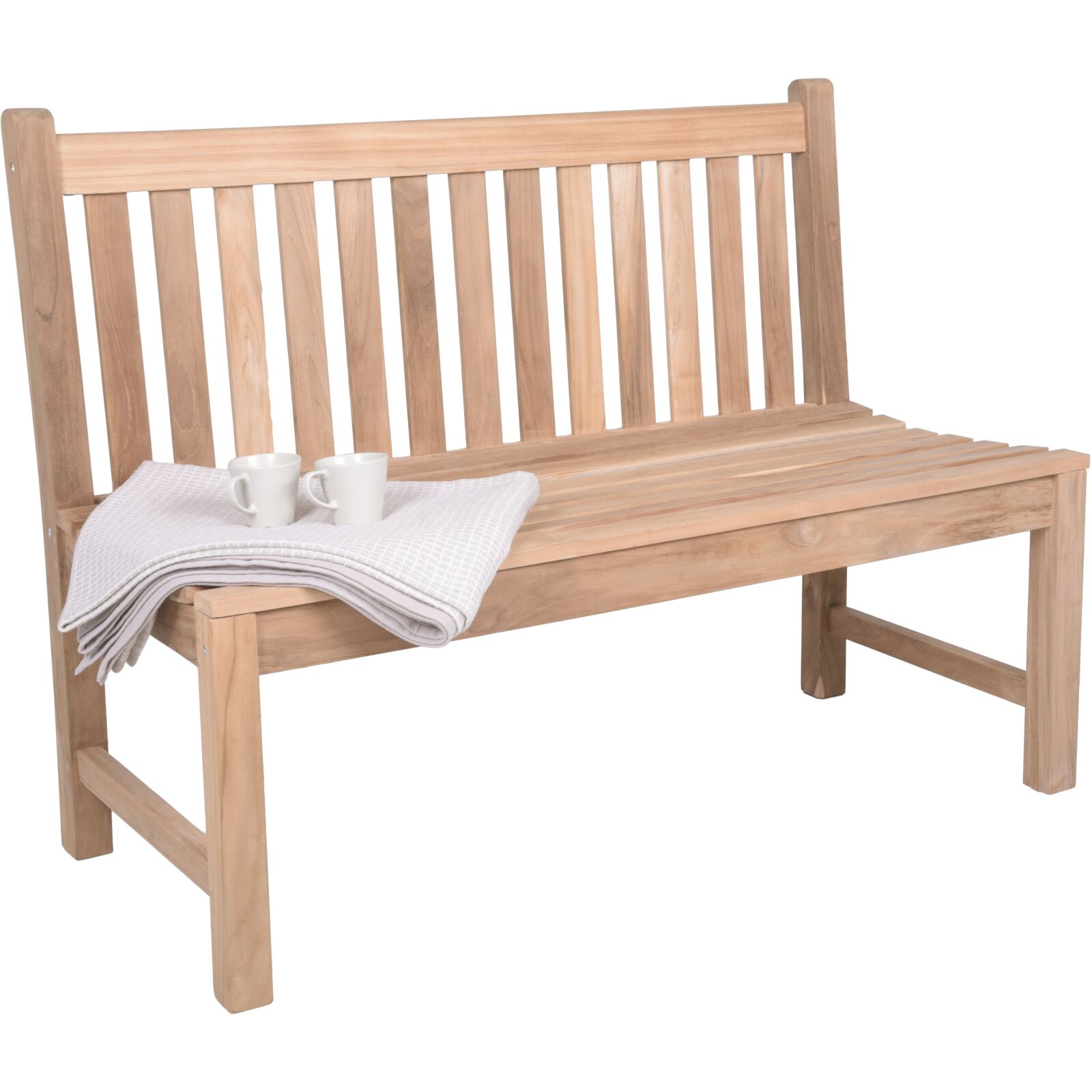 2-Sitzer-Bank SOLO - Teak Massivholz
