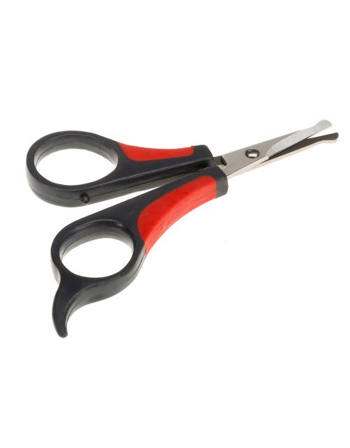 Ferplast Trimschaar Oog\/Oor - Hondenvachtschaar - 14.2x6.9x8 cm Rood Zwart