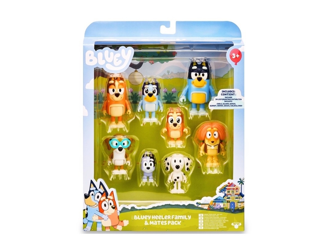FIGURAS BLUEY PACK 8