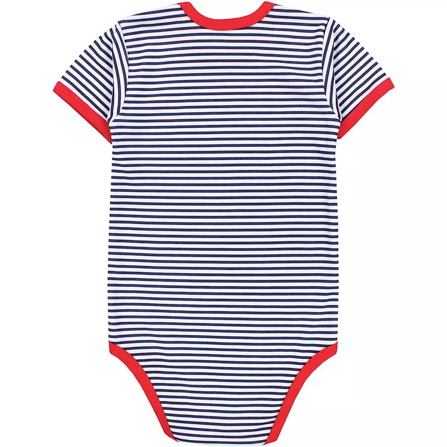 TupTam Kinder Unisex Kurzarm Body 3er Set blaurot