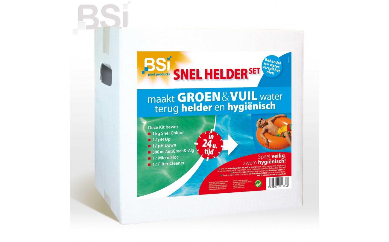 Snel Helder Set om zwembadwater te reinigen