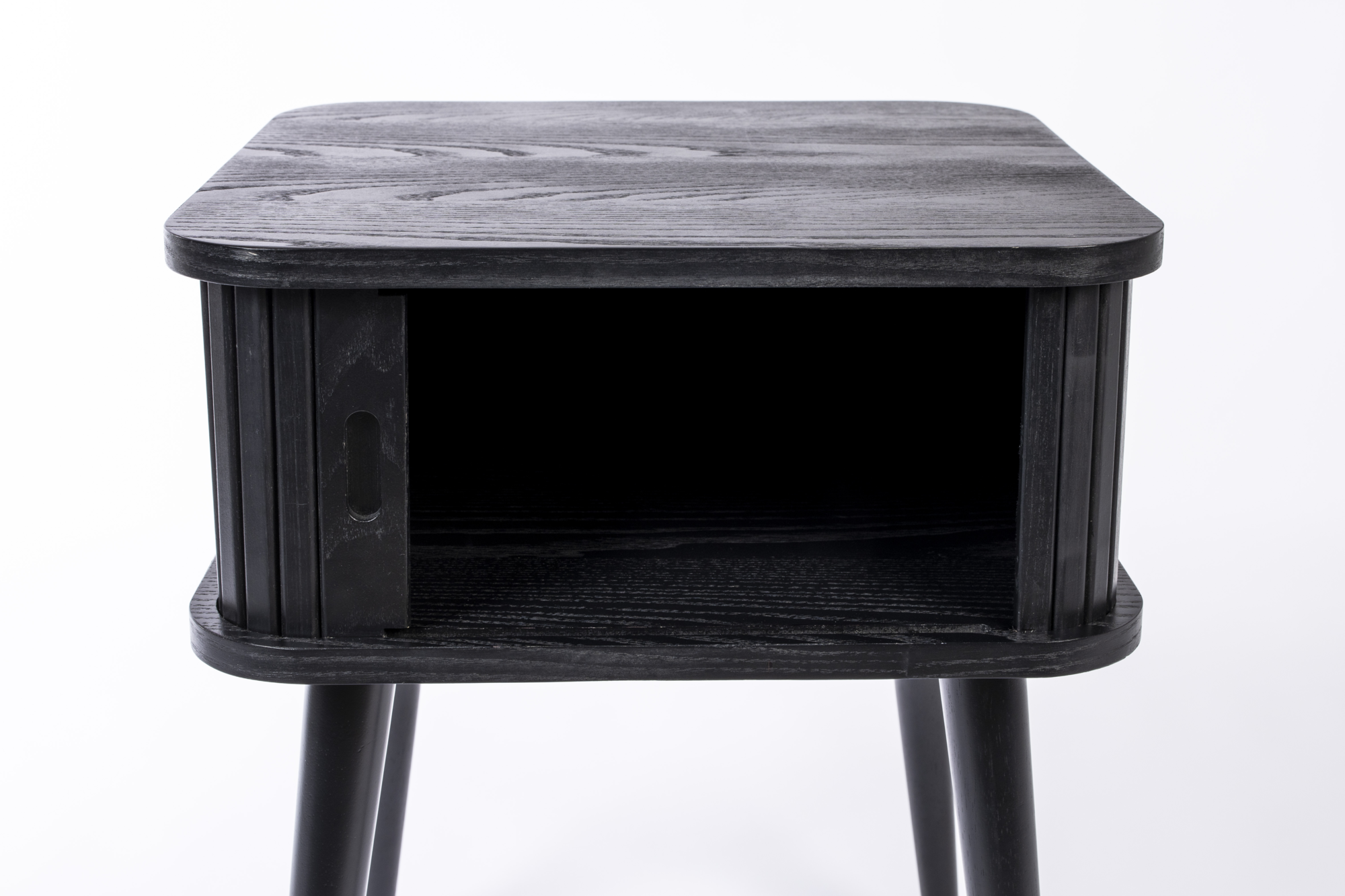 Bijzettafel Barbier zwart eiken