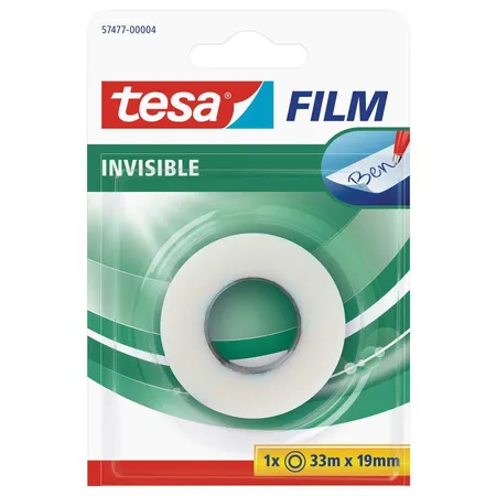 tesafilm Invisible, beschreibbar 1 Rolle 33mx19mm