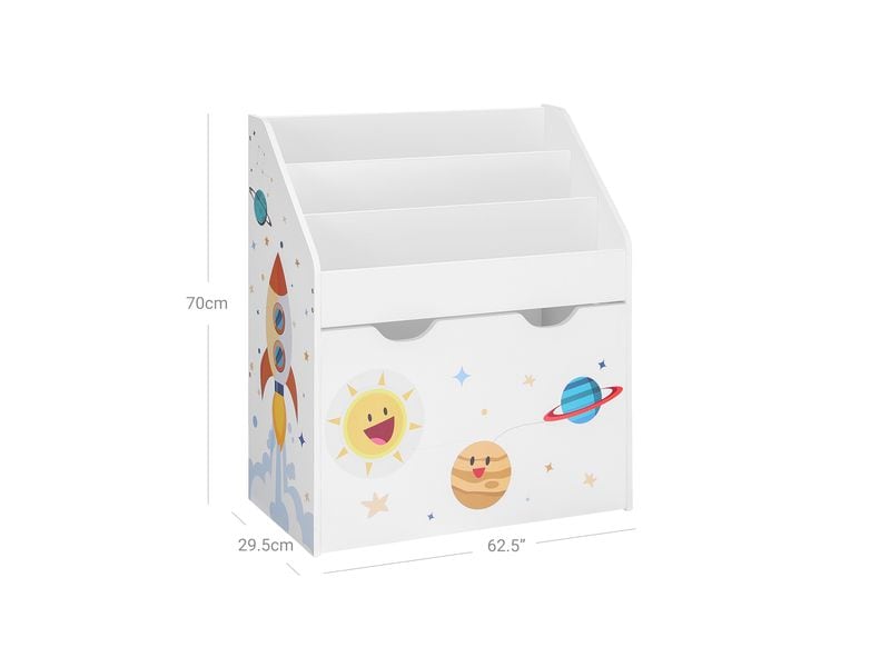 Songmics Regal Weiss Spielzeugregal