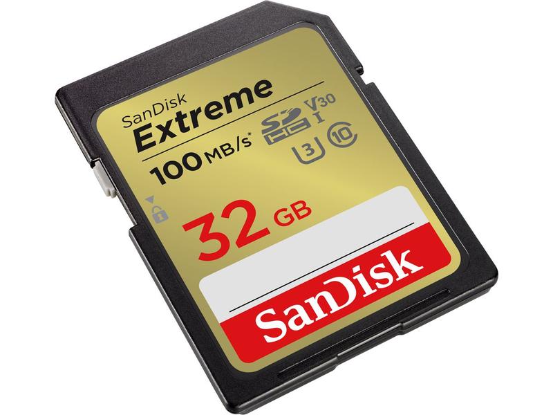 SanDisk SDHC-Karte Extreme 32 GB Professionelle SDHC-Speicherkarte mit 32 GB