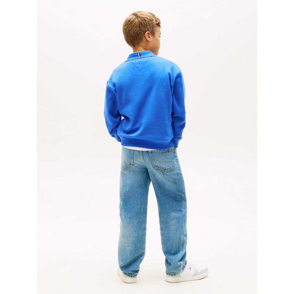 Køb Tommy Hilfiger Empire Blue Monotype Graphic Sweatshirt