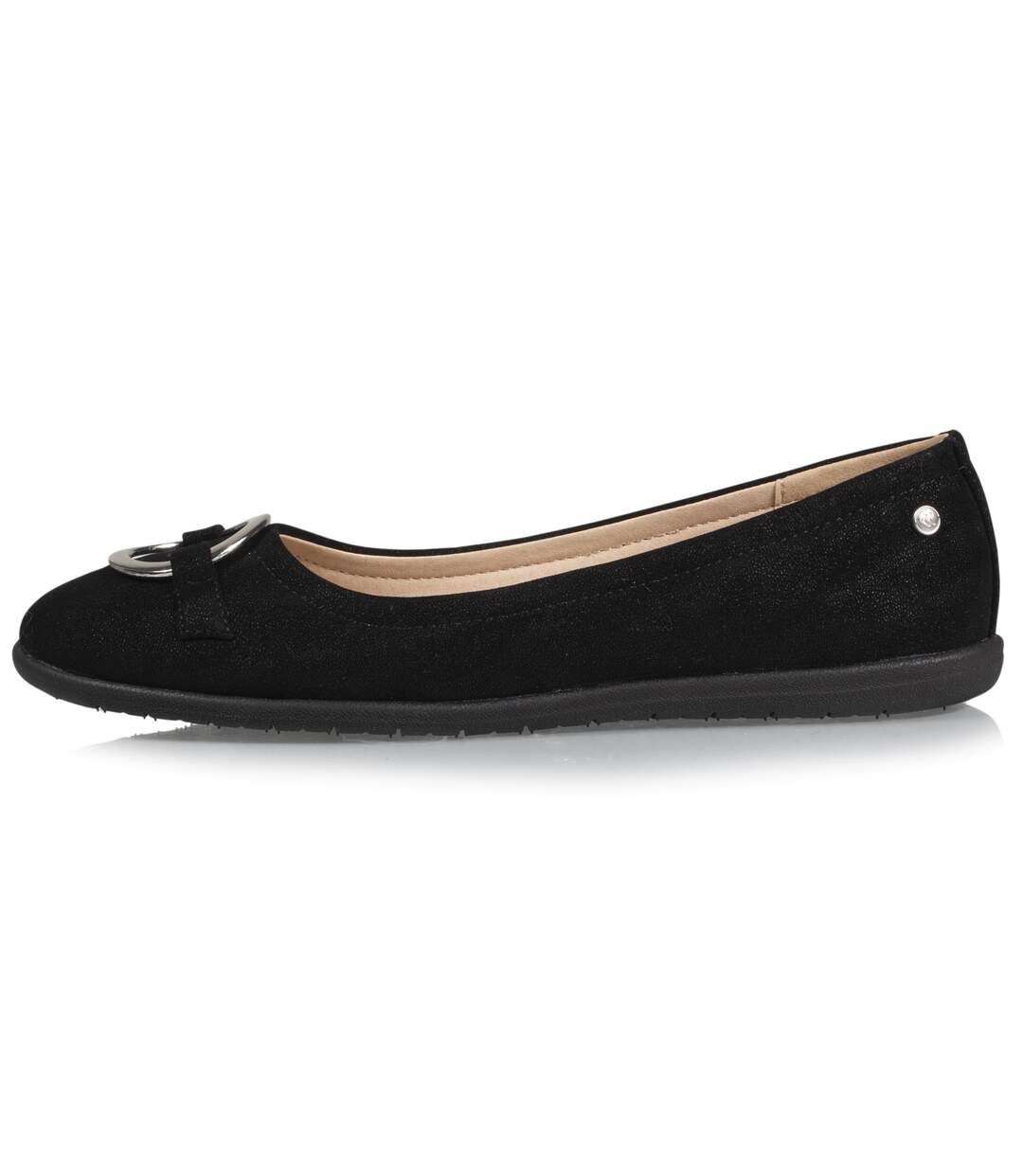 Isotoner Ballerines femme avec boucle argentée
