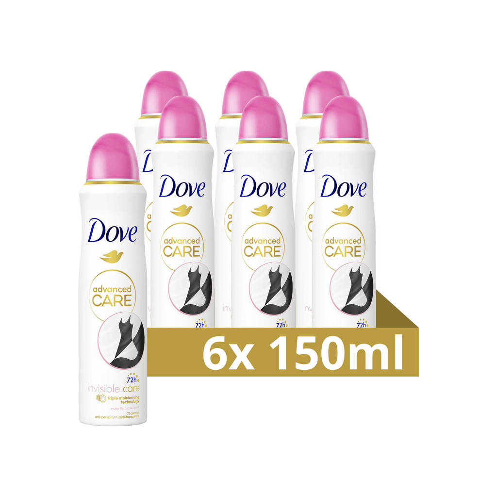 Gewoon goeie deoInvisible Care anti-transpirant deodorant spray - 6 x 150 ml