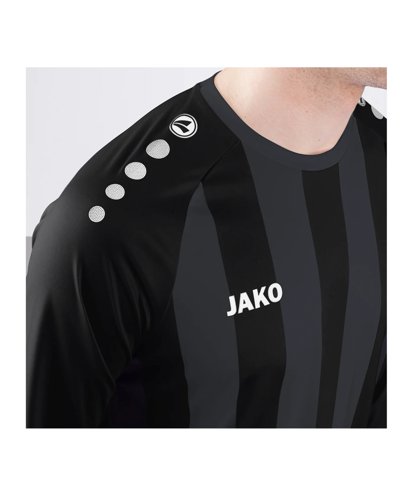 JAKO Inter Trikot Langarm Schwarz Grau F801