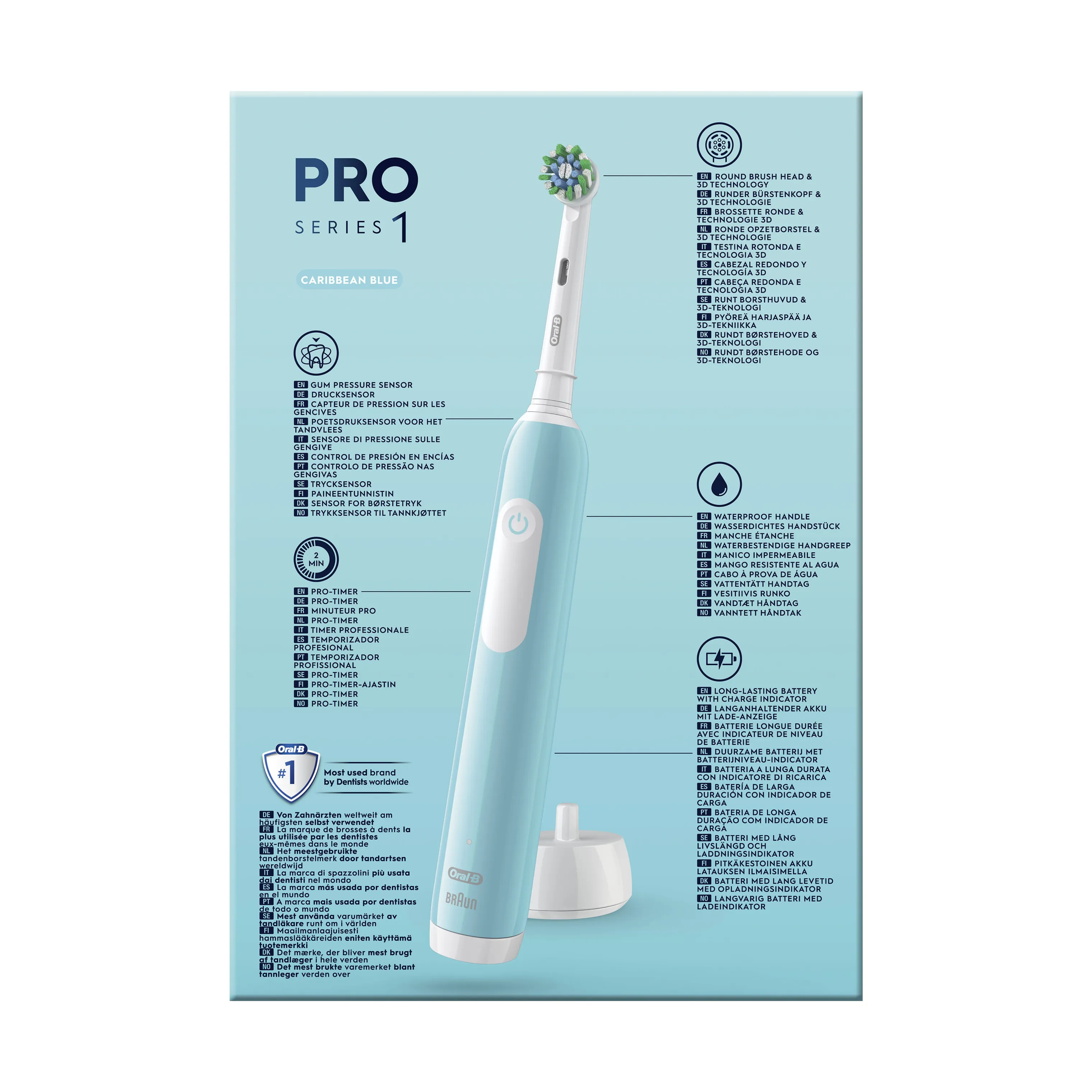 Oral-B Pro1 Duo Elektrisk Tandbørste - 2 stk.