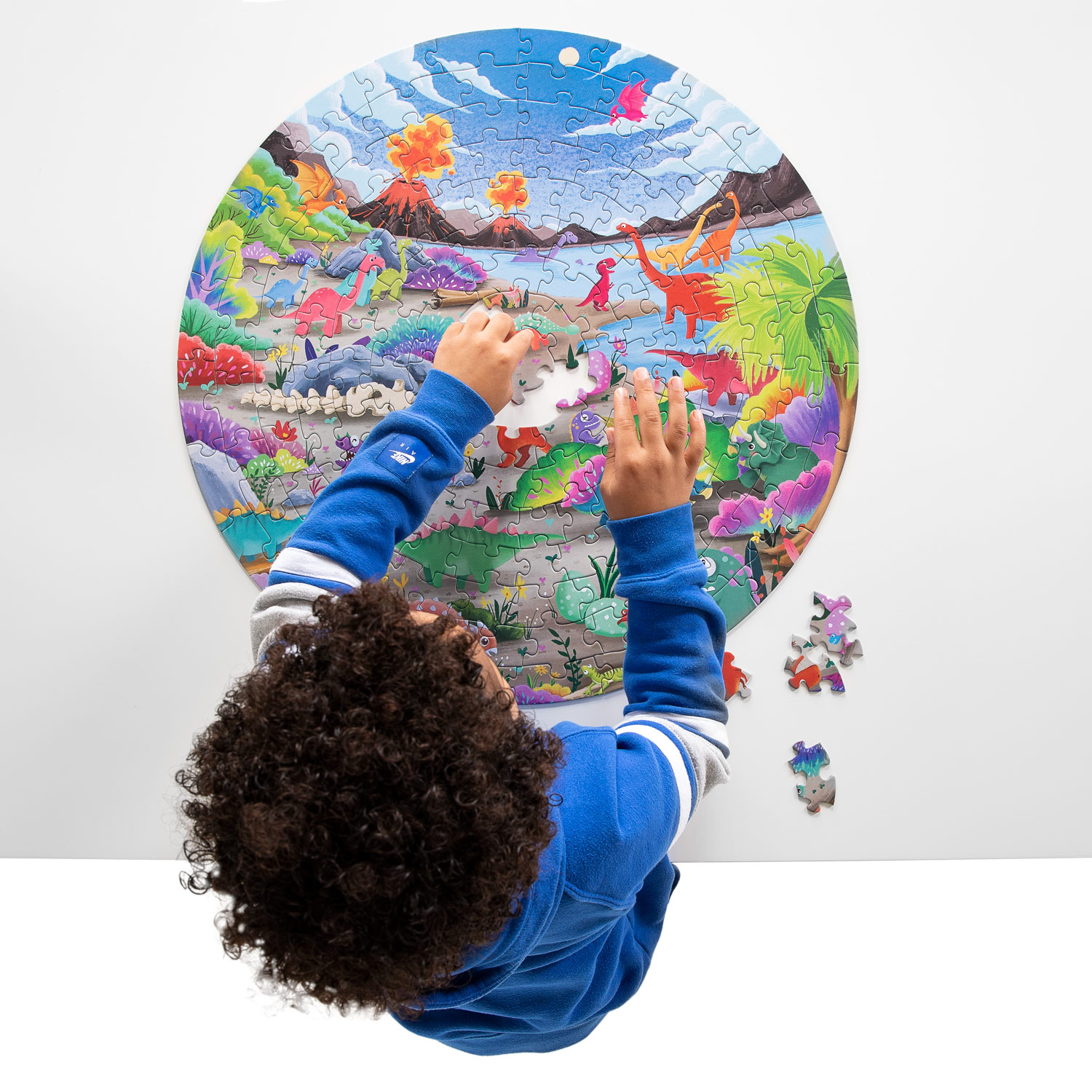 Ronde Puzzel in Opbergbox - Dino's 150st.