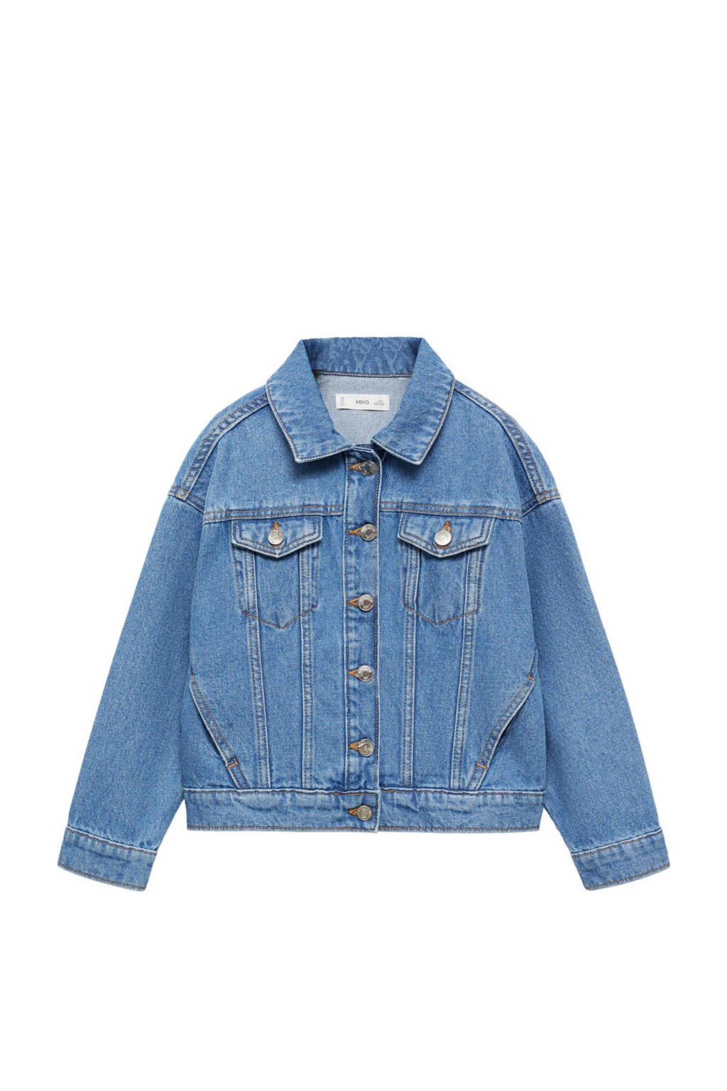 Mango Kids spijkerjas medium blue denim