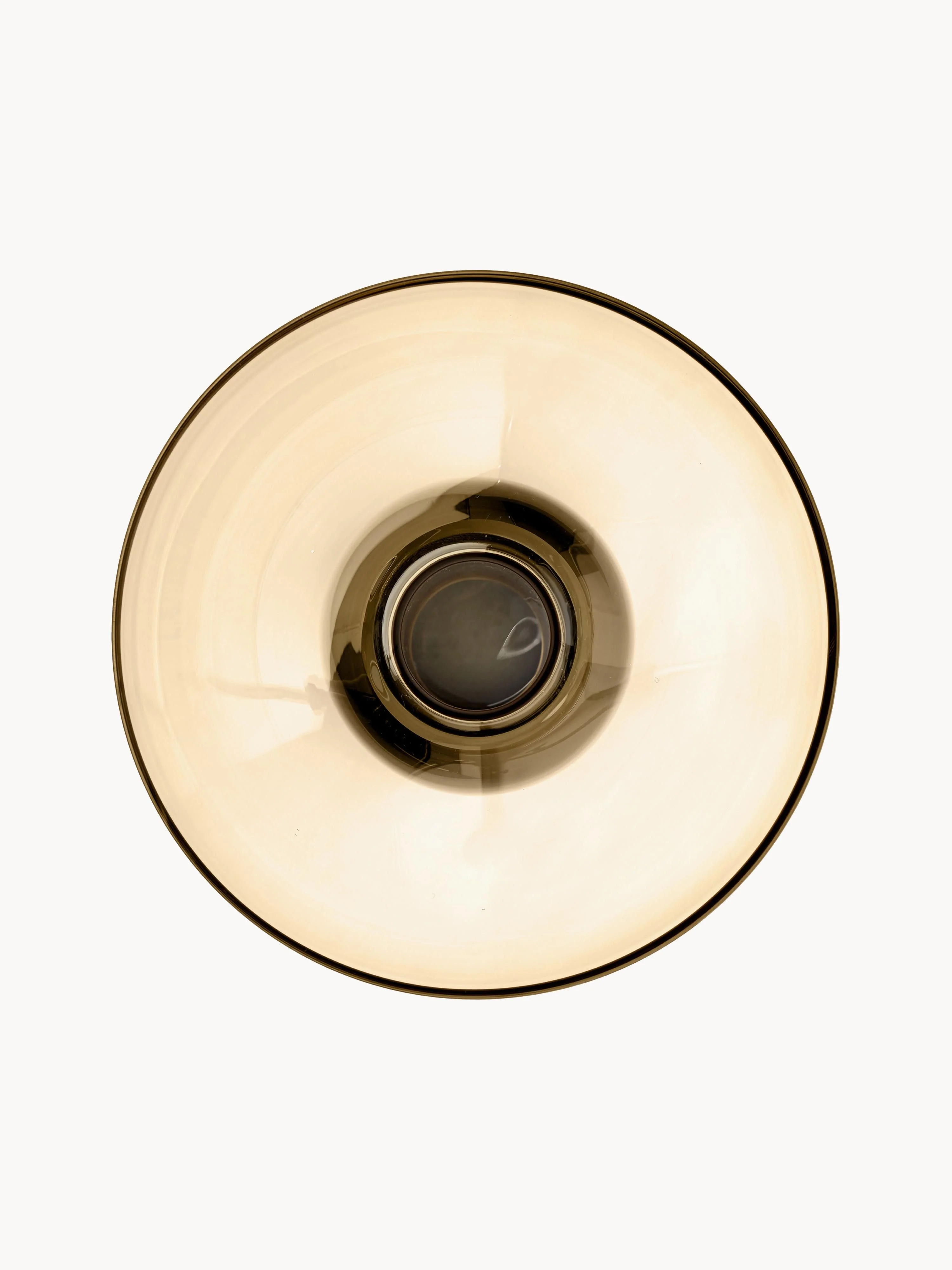Mondgeblazen glazen vaas Torus, H 33 cm