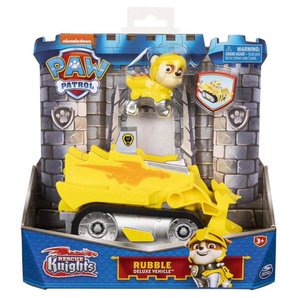 Paw Patrol - Knights Themed Køretøj - Rubble