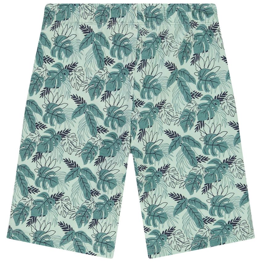 Pyjama court 2 pièces motifs tropicaux pour garçon - Vert