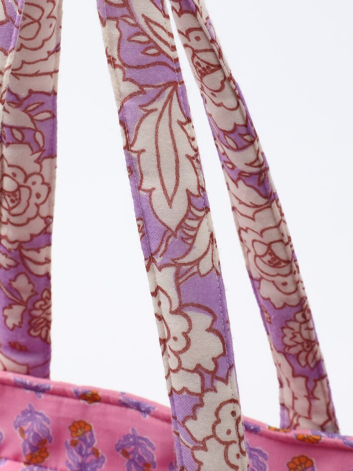 Sacola de compras estampada - Lilás