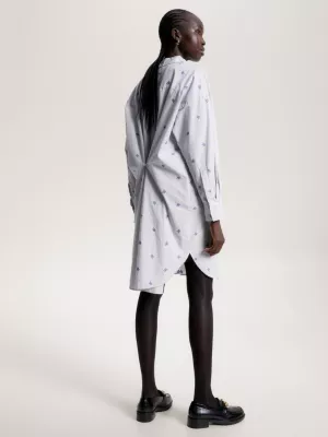 Vestido camisa oversized listrado Ithaca