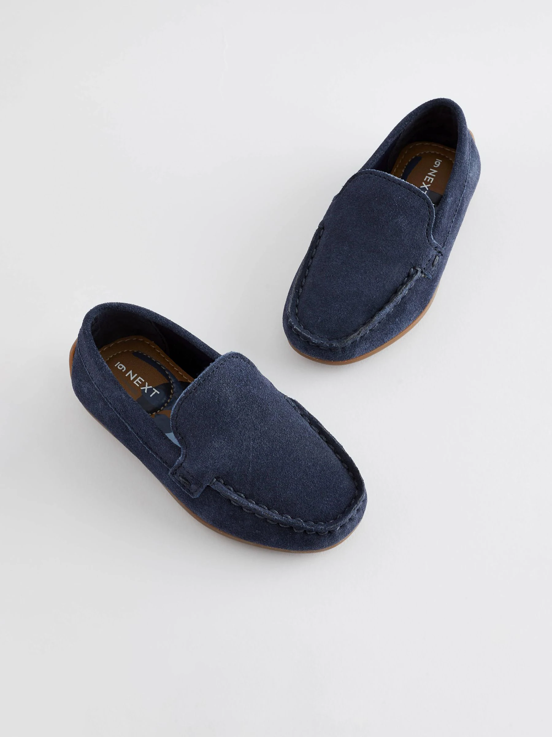 Donkerblauw - Suède instapschoenen