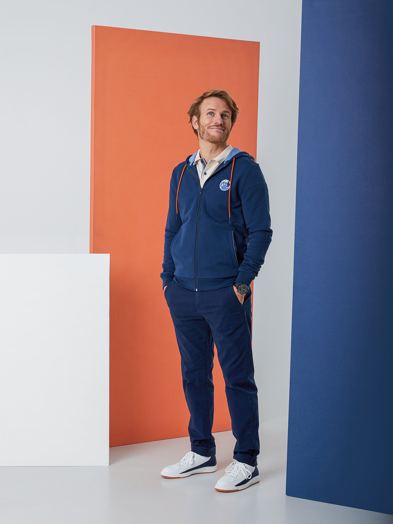 Sweat Zippé Homme Capsule F. Gabart Marine
