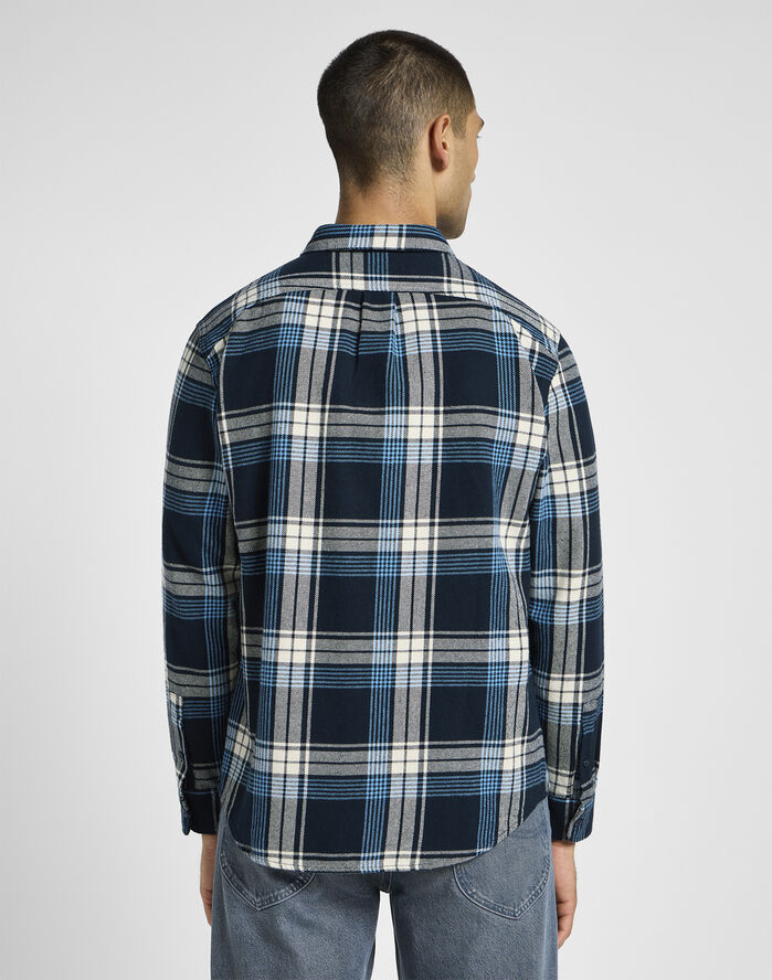 Lee RIVETED SHIRT Blå