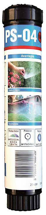 Arroseur à jet fixe tuyère Aquaflow 10cm, portée 3 m