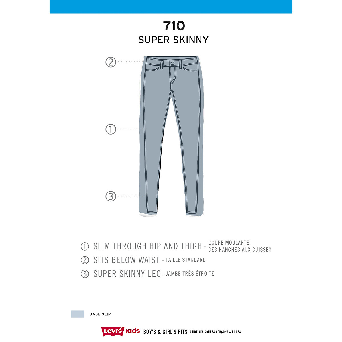 LEVI'S KIDS<br>Calça Jeans Skinny 710 Super