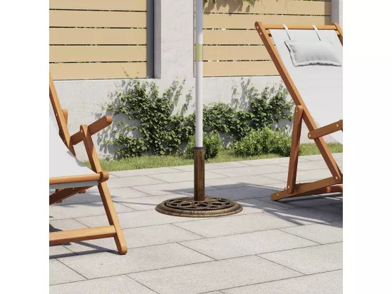 Socle de parasol Bronze 44x44x31 cm Fonte
