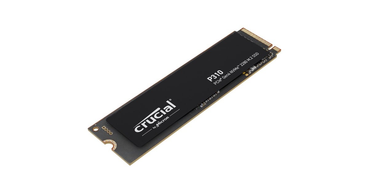 CrucialP310 1 TB SSD  (Zwart, CT1000P310SSD8, PCIe Gen 4.0 x4, NVMe 2.0)