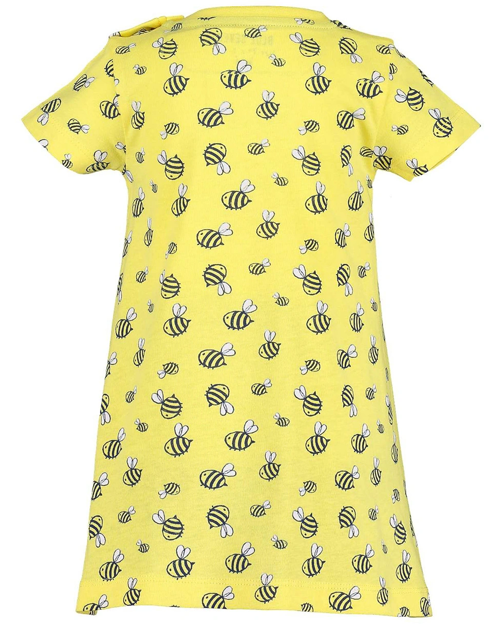 Shirtkleid BUSY BEE AOP in straw