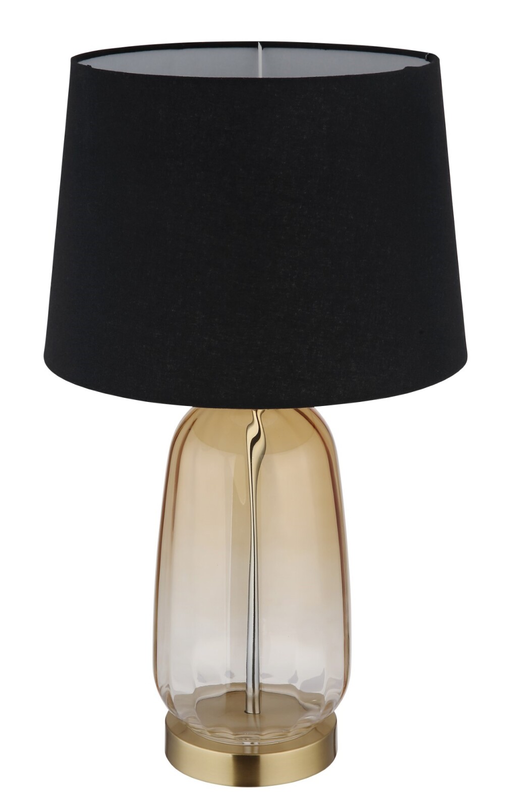 Tischleuchte - amber-schwarz - 52 cm hoch