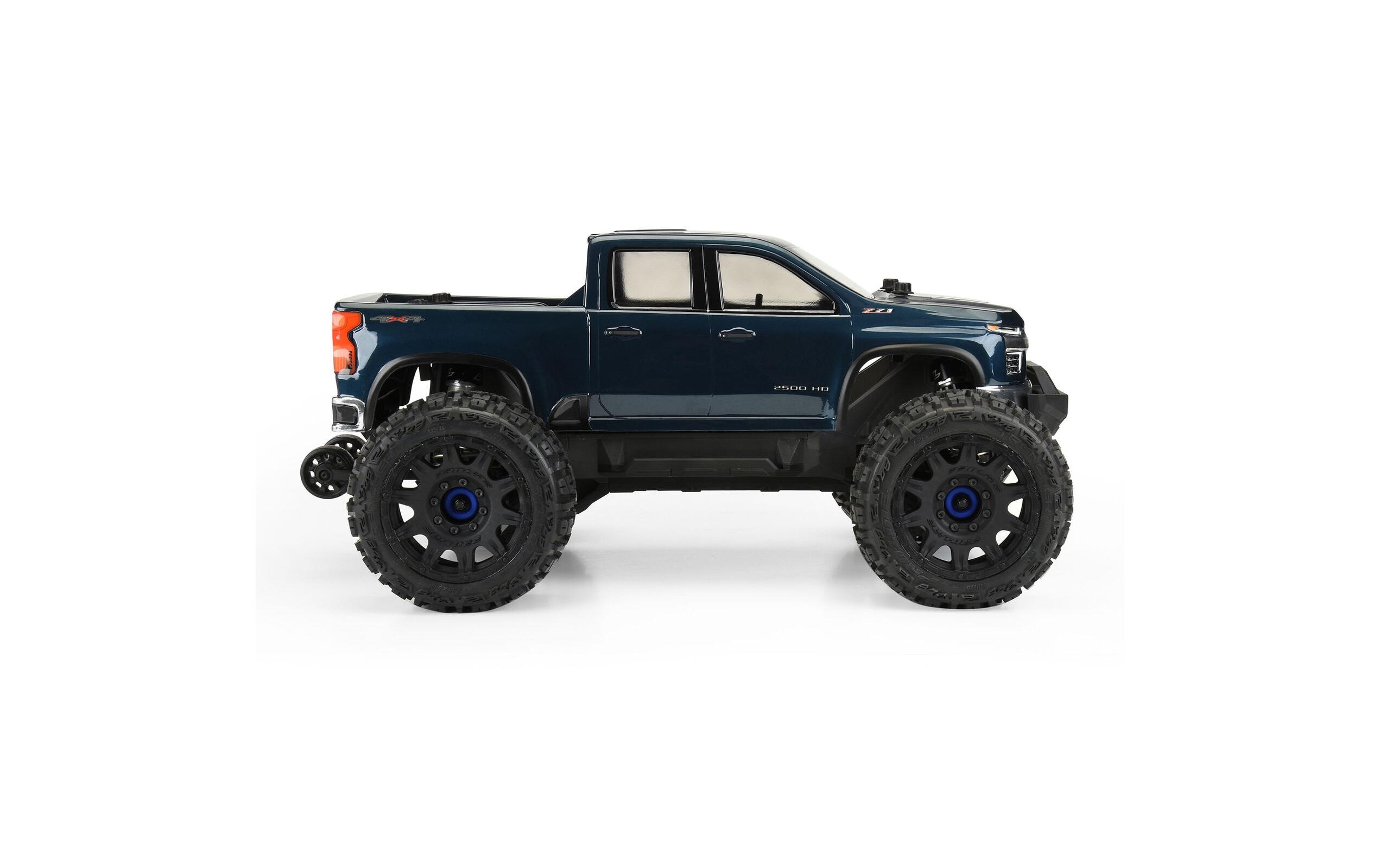 Karosserie Chevy Silverado 2021 unlackiert, 1:8Karosserie zu Traxxas E-REVO 2.0 & MAXX