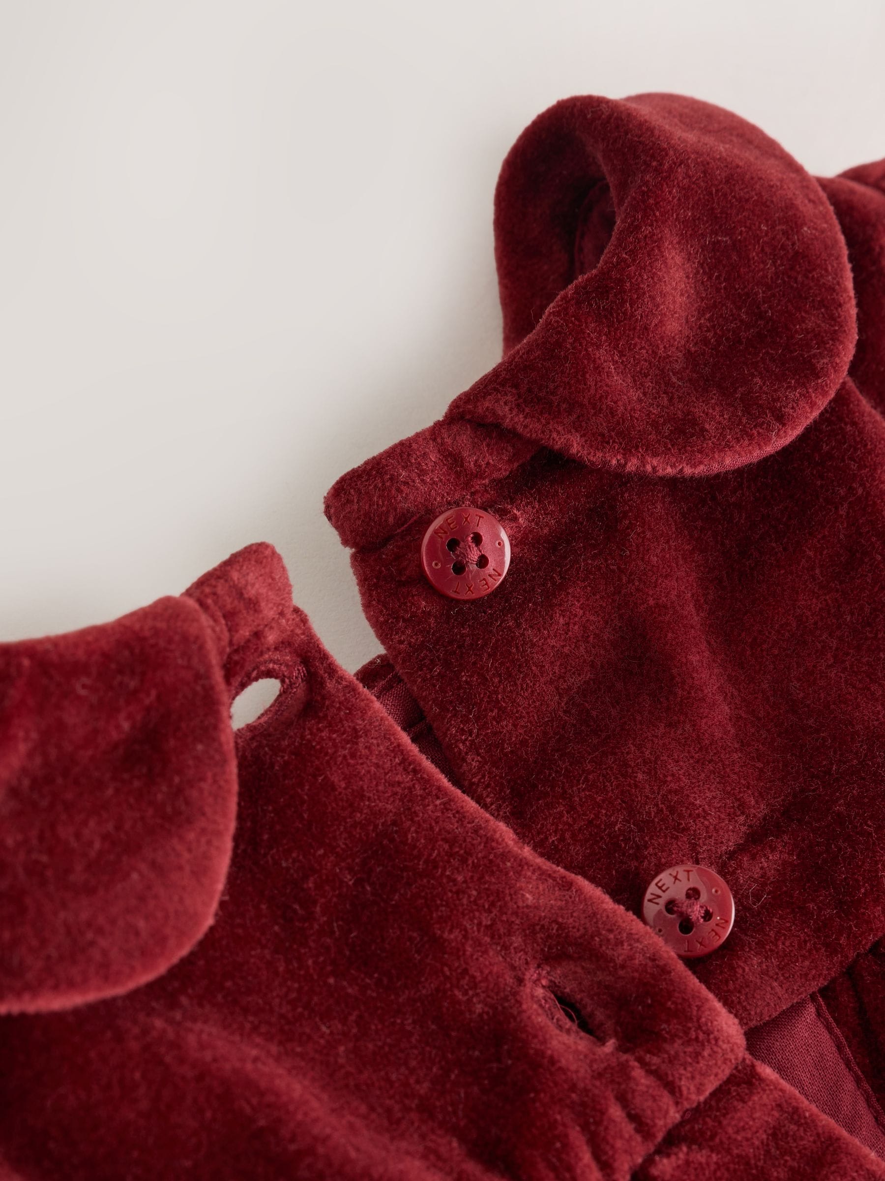 Rood Kerstmis - Baby fluwelen jurk (0mnd -2jr)