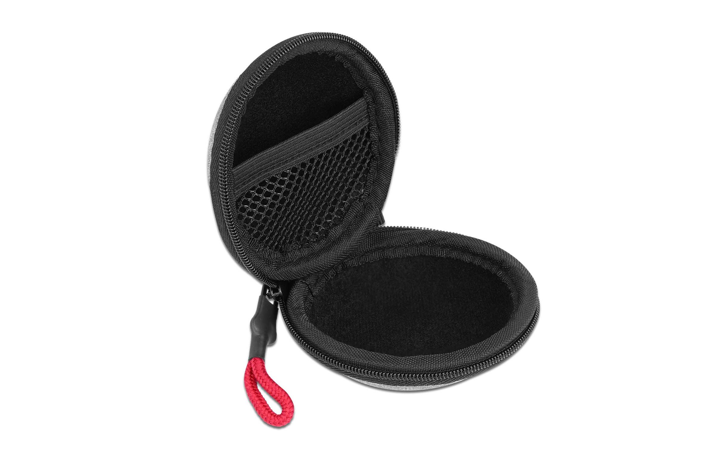 Transportcase Schutztasche für In-Ear Kopfhörer SchwarzDelock Kopfhörer Schutztasche für In-Ear Kopfhörer