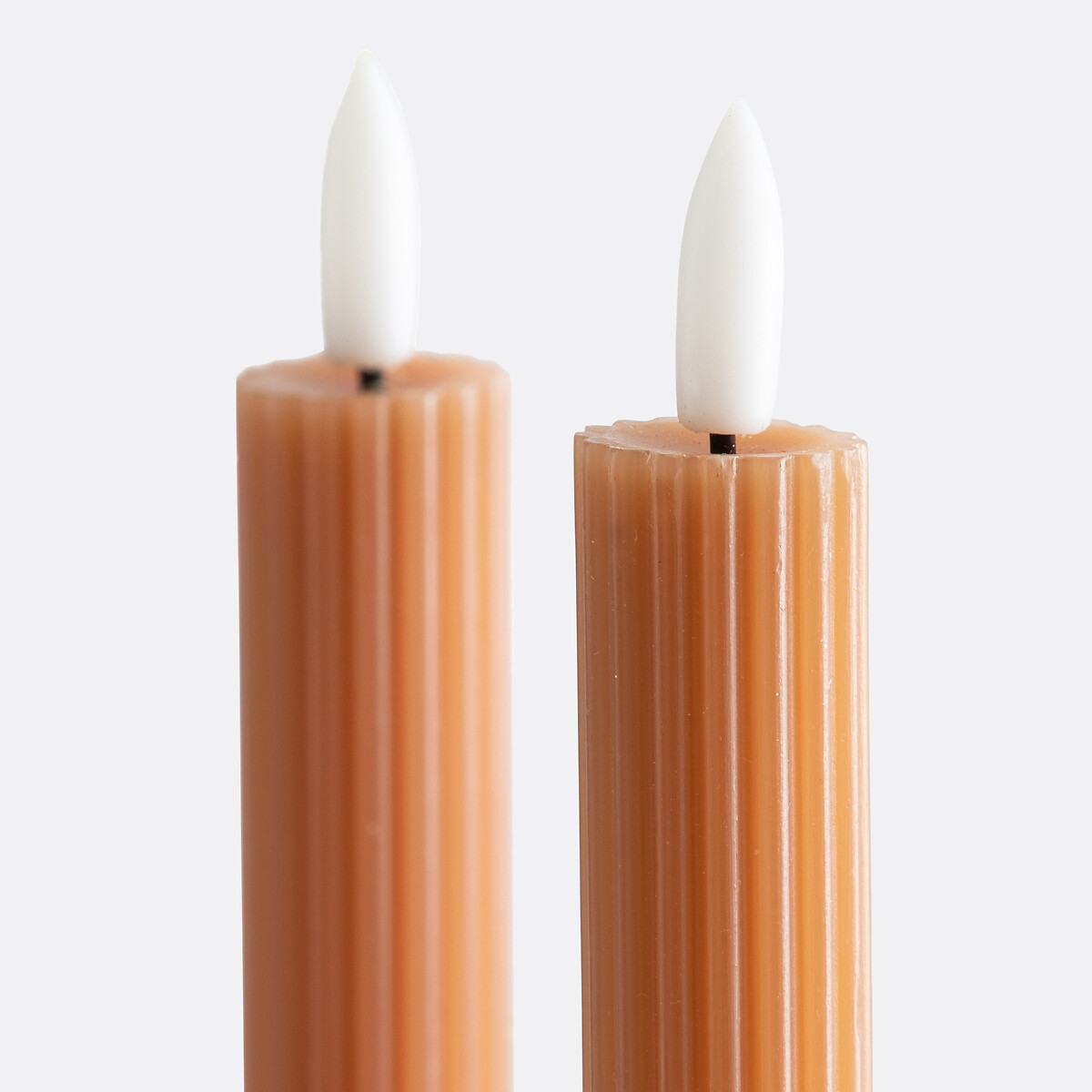 LA REDOUTE INTERIEURS<br>Conjunto de 2 velas LED de cera listrada, Caspar