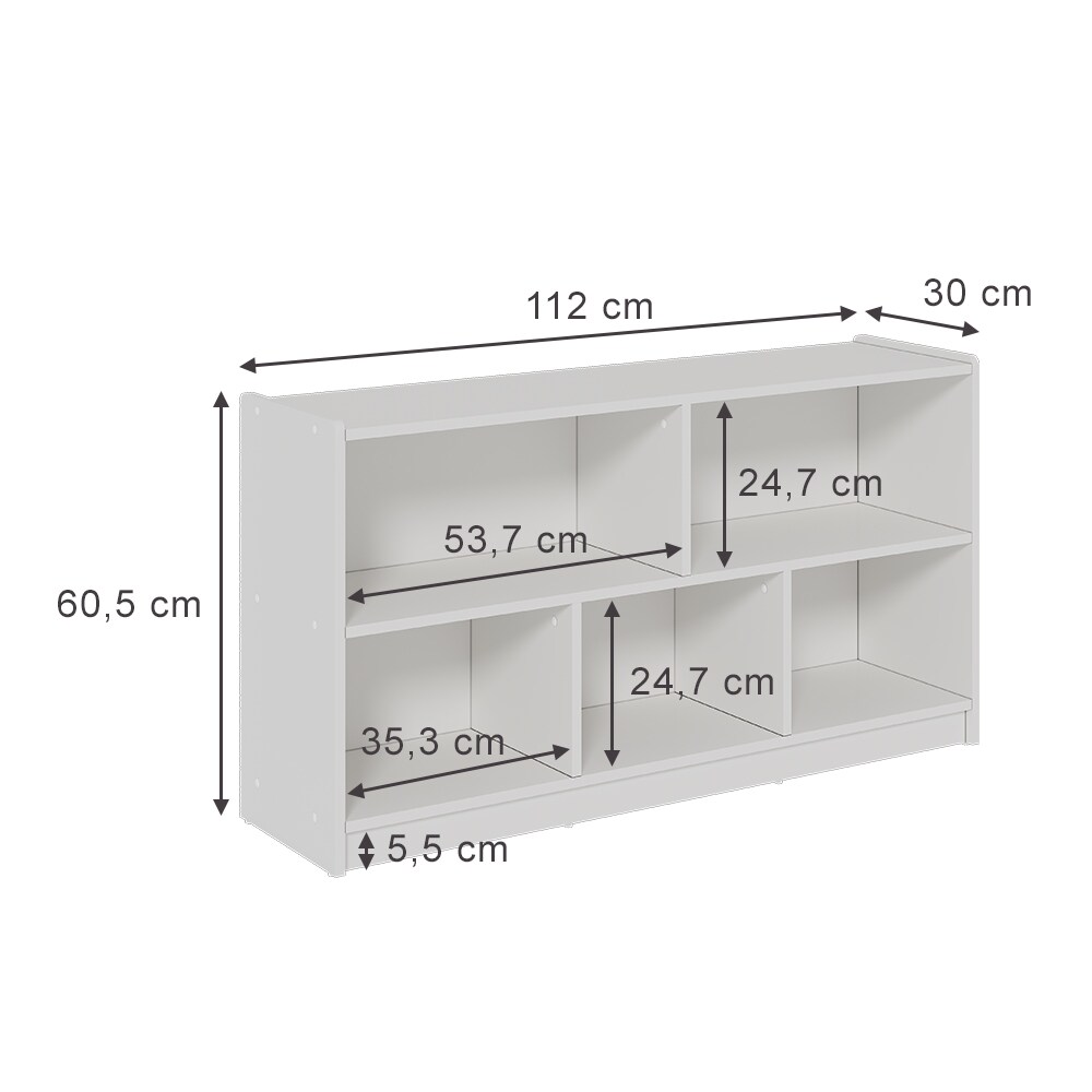 Vicco Kinderregal Conny Weiß 112 x 61 cm