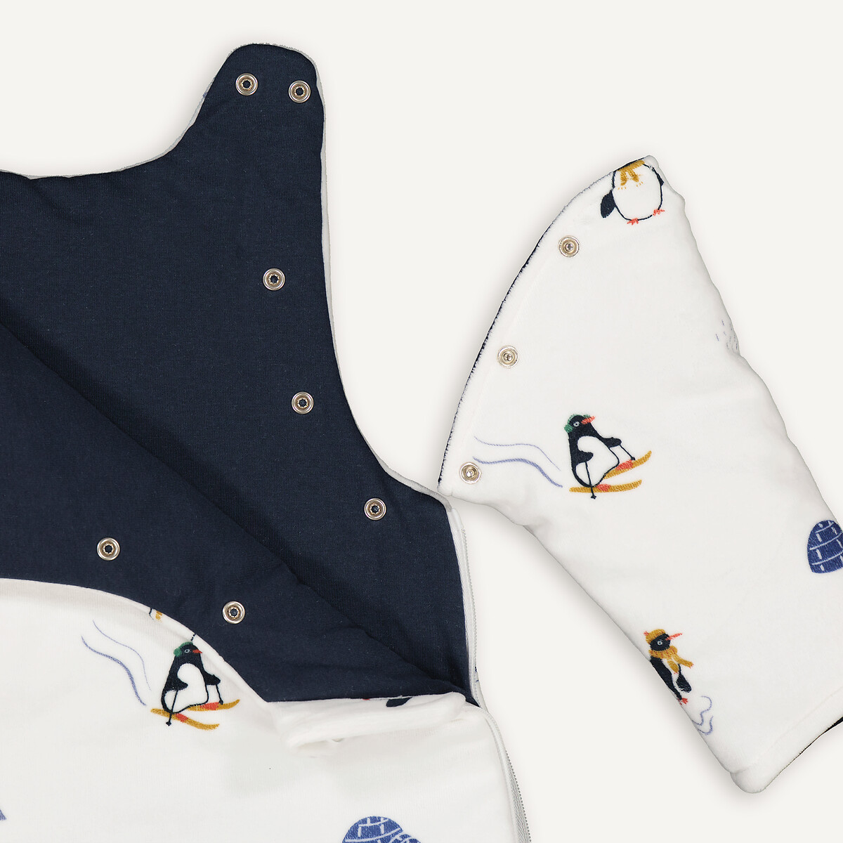 LA REDOUTE INTERIEURS<br>Saco de dormir de inverno em veludo de algodão, Solven