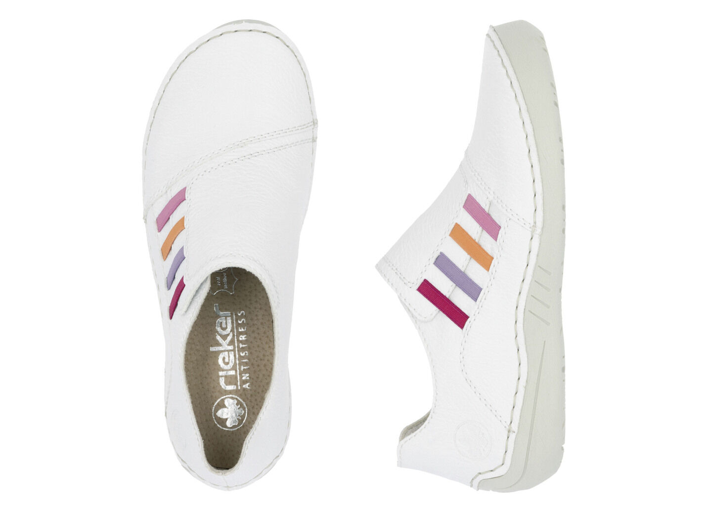 Rieker, klassische Damen-Slipper, mit Gummizug