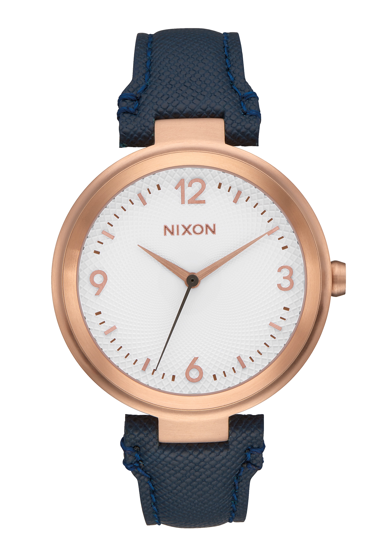 Nixon The Chameleon Leather Black / White / Rose Gold