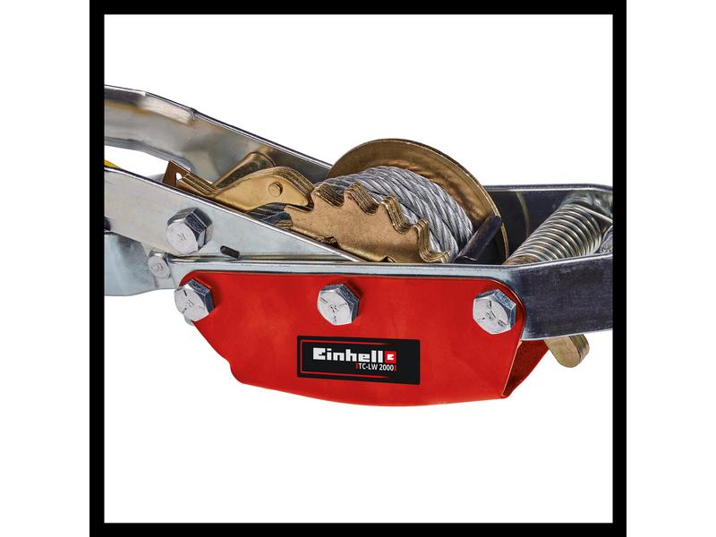 Einhell Handhebelseilzug TC-LW 2000, 2000 kg Hebelseilzug zum Ziehen und Spannen von Lasten